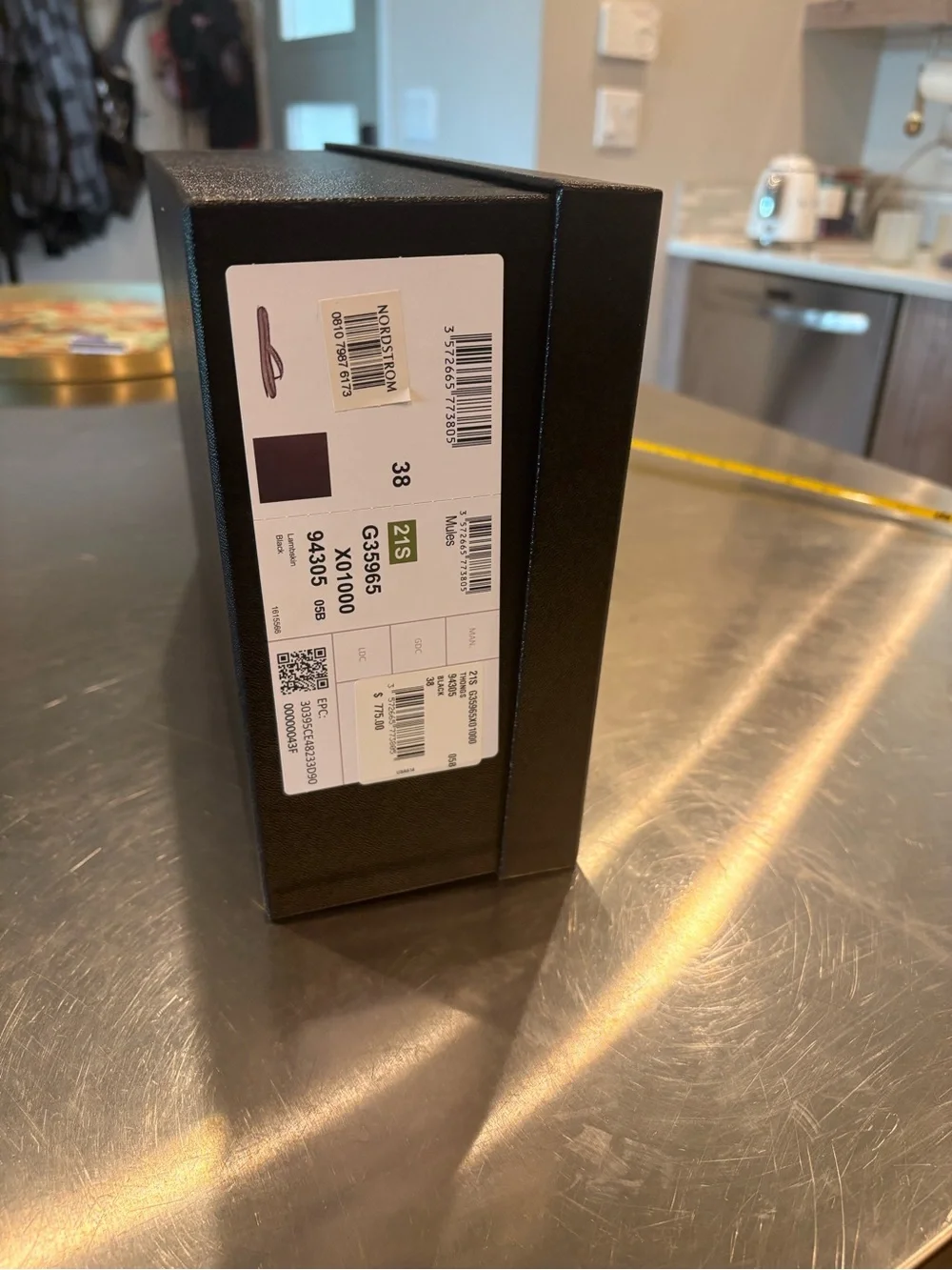 CHANEL Black Box with White Logo